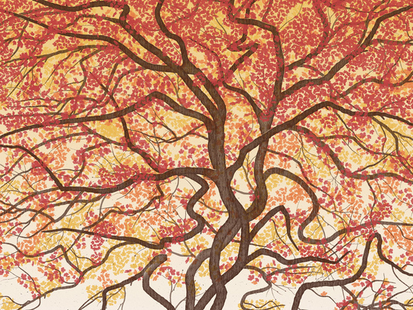 Elk Art Print #head #tree