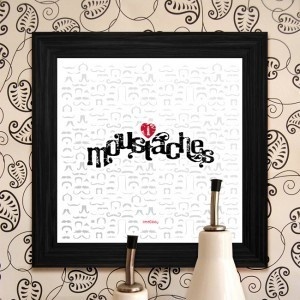 Moustache Print #print #design #graphic #moustaches #wall