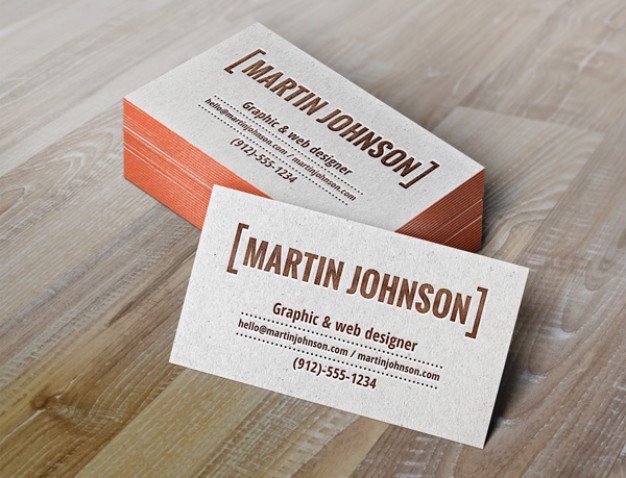 Business cards mockup with letterpress Free Psd. See more inspiration related to Business card, Mockup, Business, Design, Color, Cards, Psd, Horizontal and Letterpress on Freepik.