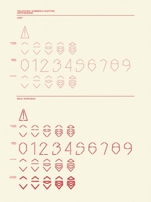 Jack the Box AT&T campaign #typography