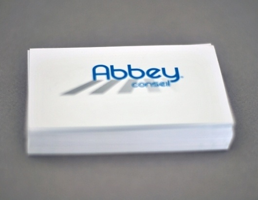 Abbey Conseil - graphicwand #logotype #abbey #business #card #design #graphic #corporate #identity #conseil