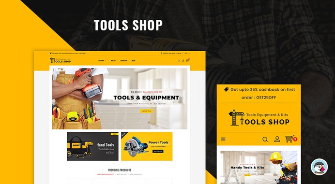 #Tools #Equipment Shop - #Prestashop #Responsive #Theme | #TemplateTrip #eCommerce #Website #Template
