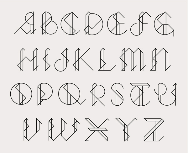 Typography inspiration example #215: fractus type Callum Green #typography
