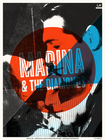 GigPosters.com - Marina And The Diamonds - Young The Giant #gig #poster