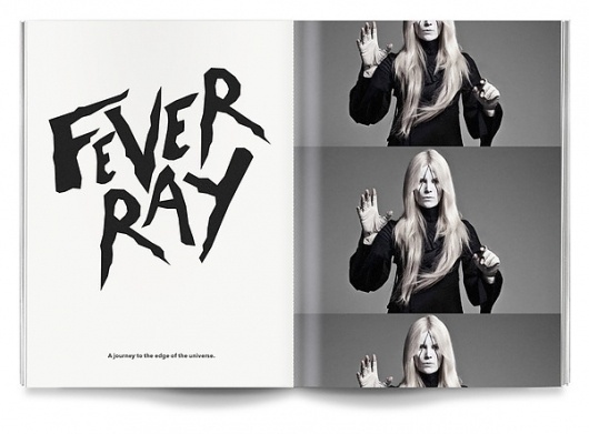 Magazine and Editorial Graphic Design Inspiration - MagSpreads: Volture Magazine - Flydende Lava Studio #white #black #illustration #magspreads #typography