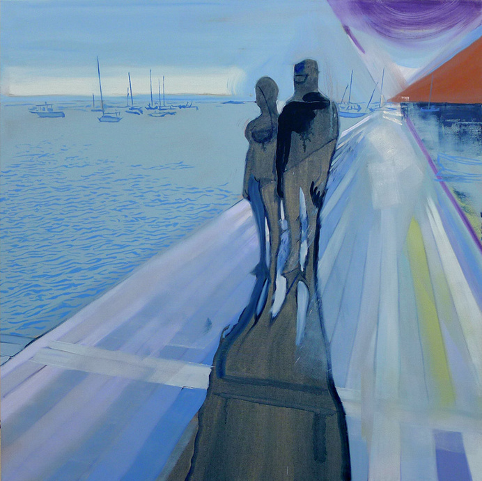 Abstract Oil on Linen Paintings by Andrew Fish