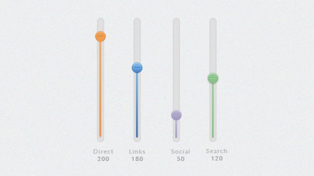 Little sliders in four colors Free Psd. See more inspiration related to Green, Blue, Orange, Purple, Colors, Psd, Horizontal, Four, Sliders and Little on Freepik.