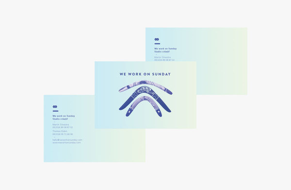 Martin Silvestre We work on Sunday #france #design #graphic