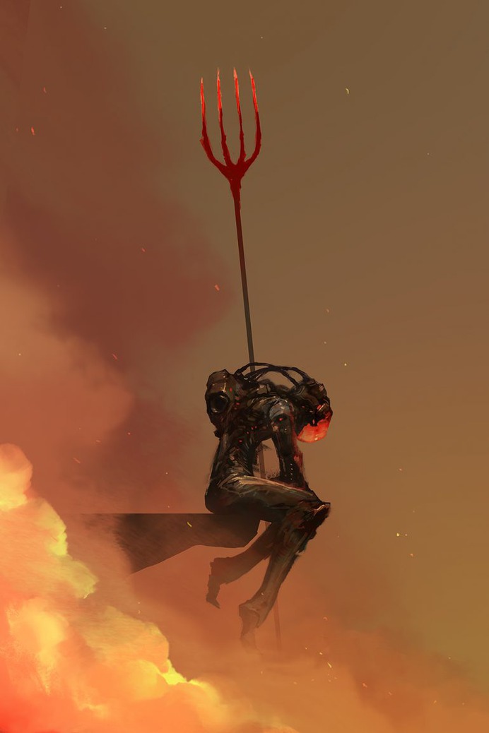 Pitchfork (30min. spitpaint) by cobaltplasma