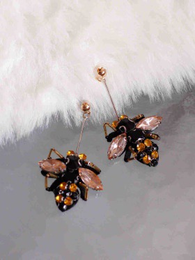 Mr.Bee Black Statement Earrings