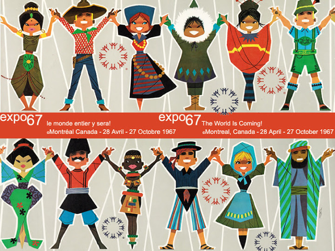 expo67, montreal, canada, graphic design, poster