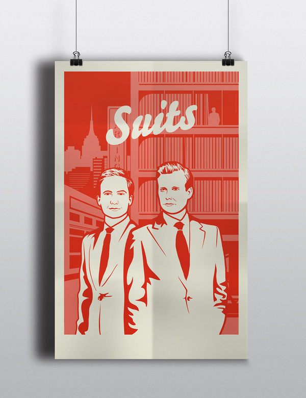 Noah Mooney #suits #tv #retro #poster