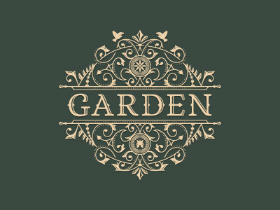 Garden #flourish #branding #logo #garden #type