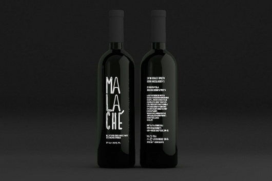 Malache' « SPACE22 — design. #packaging #wine #bottle
