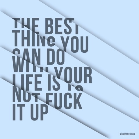 FFFFOUND! | November 2010 Wordboners on Typography Served #not #it #up #fuck