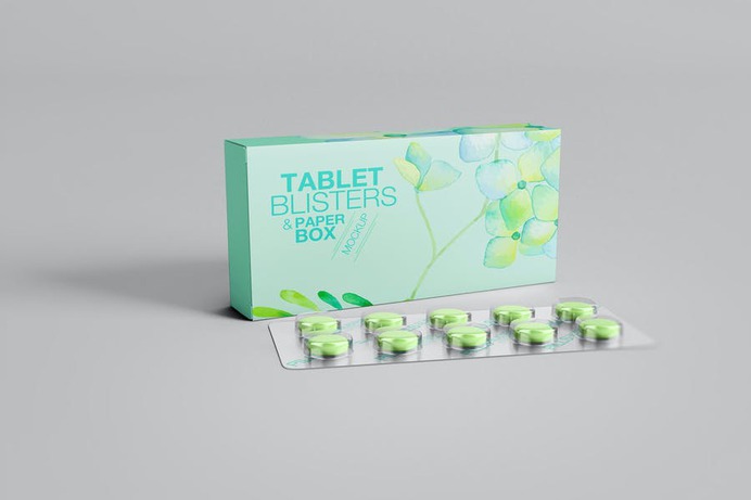 Fully Editable Tablets Packaging Mockup