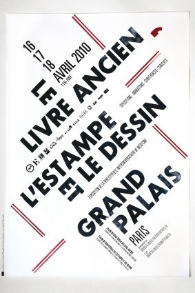 Salon du livre ancien de Paris : Salon 2010 #affiche #rare #grand #book #livre #poster #type #palais #widmer #ancien #jean