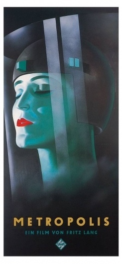 Metropolis Poster, Metropolis (1927), Classic Vintage Movie Poster #film #metropolis #art #deco #poster