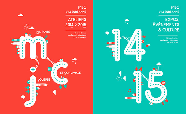 MJC Villeurbanne - Editorial Design on Behance #4ev