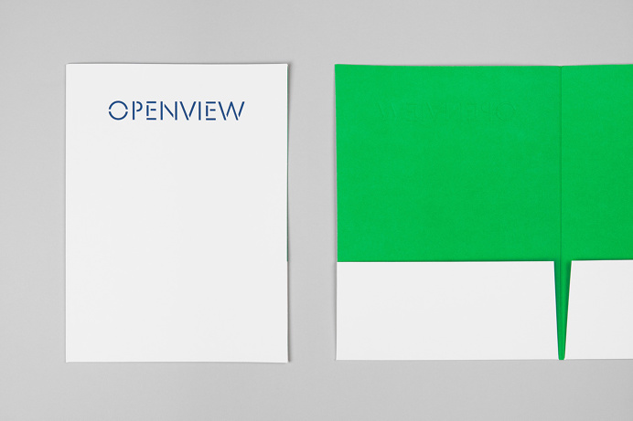 Openview branding corporate design blue Pentagram UK England London Mindsparkle Mag stationery blue marine typography designer business card