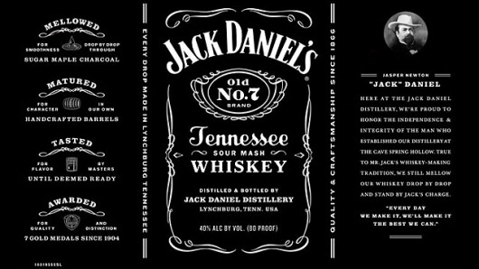 Jack Daniel's Goes Minimal, Pares Down Wordy Label - DesignTAXI.com #packaging