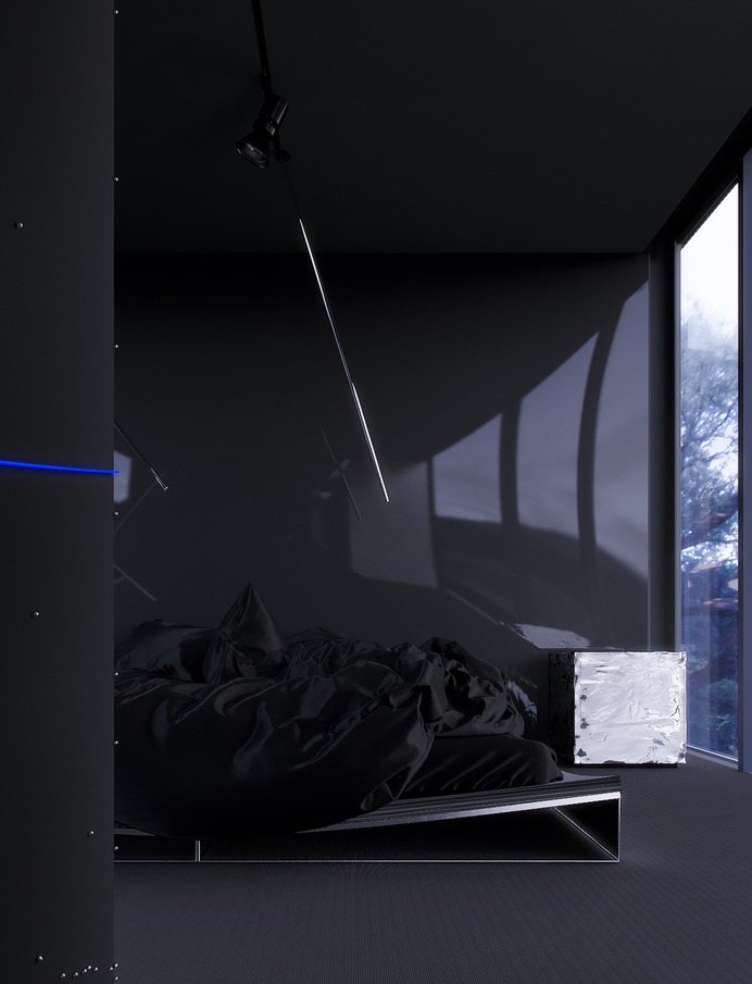 BZF, IH_blackjam, black interior, #architecture #minimalist #minimal #minimalism #black