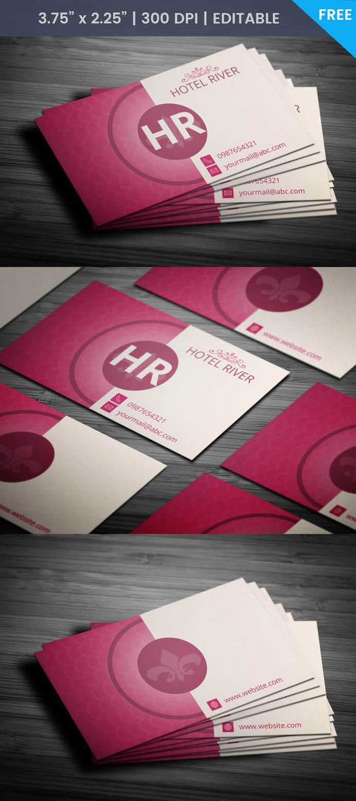 Free Hotel Business Card Template