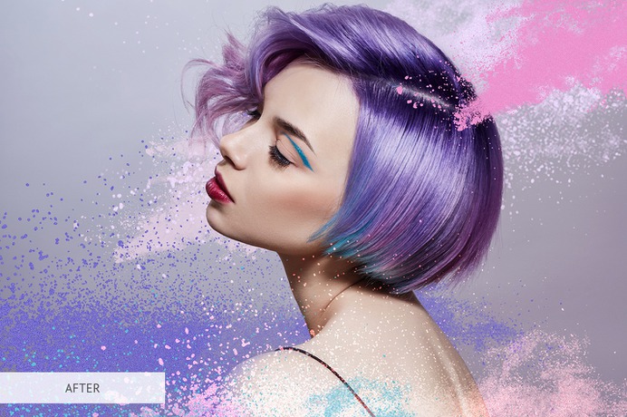Color Powder Photoshop Overlays – 30 Unique PNG Overlays