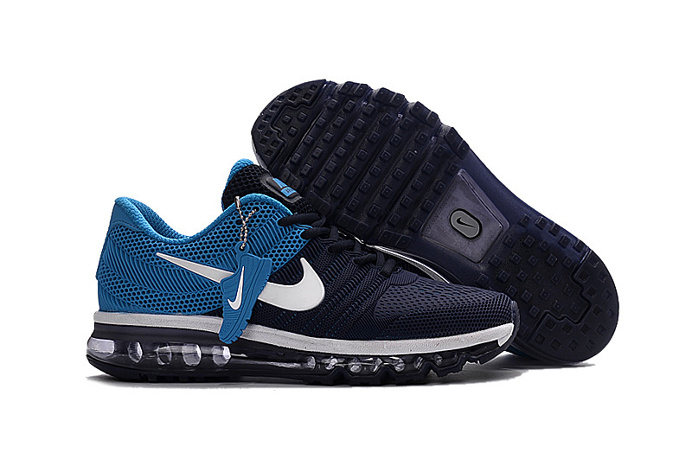 Nike all palm nano drop plastic technology Men's Air Max 2017 Sports Shoes blue black