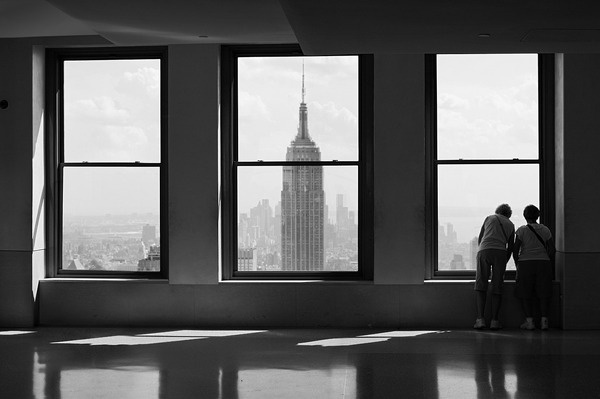 Top of the rock #white #rock #of #empire #top #black #the #skycraper #window #photography #architecture #state #building #and #york #light #new