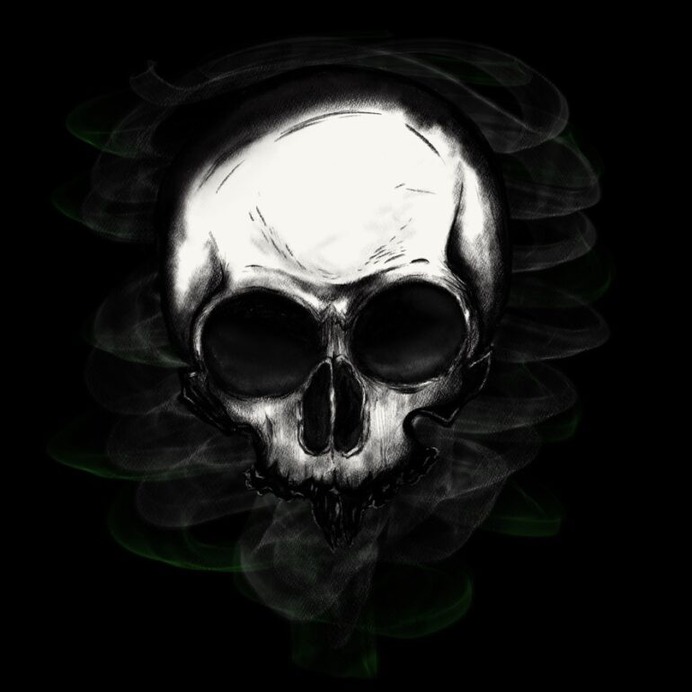 Skull on the Night Shift by tianaink