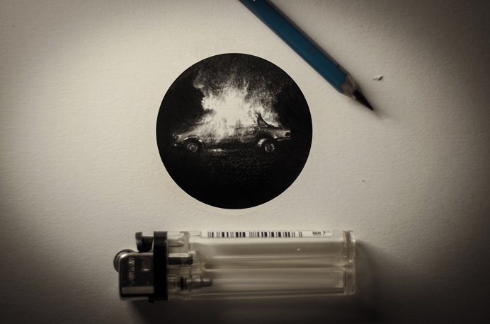Miniature Graphite Drawings by Mateo Pizarro