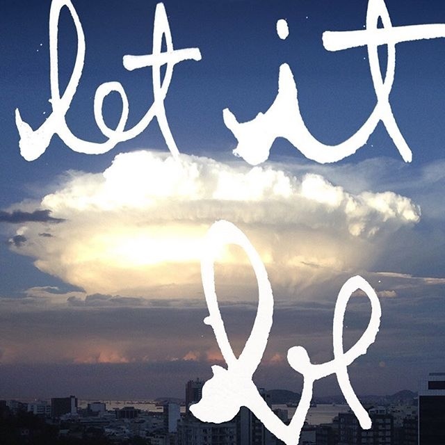 #hand lettering #lettering #art direction #graphic design #quote #let it be
