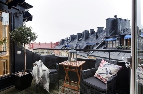 The Black Workshop #interior #design #balcony #deco #decoration