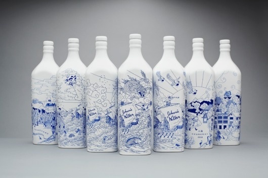 LOVE Creative x Chris Martin x Johnnie Walker House - Blog - Chris Martin #whiskey #bottle #illustration #johnnie #walker