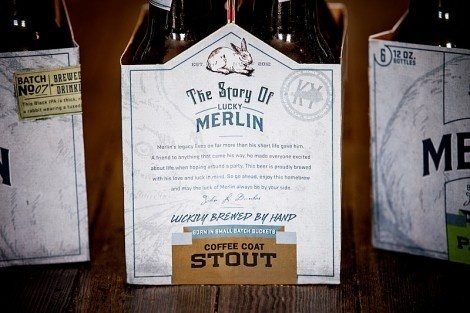 Lucky Merlin Beer Packaging #packaging #beer #label #bottle