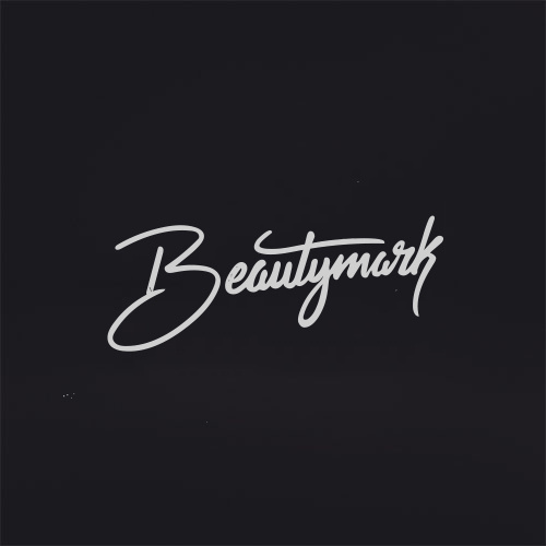 beauty mark word mark lettering logo branding - minimal brand logos mark design brands icon icon