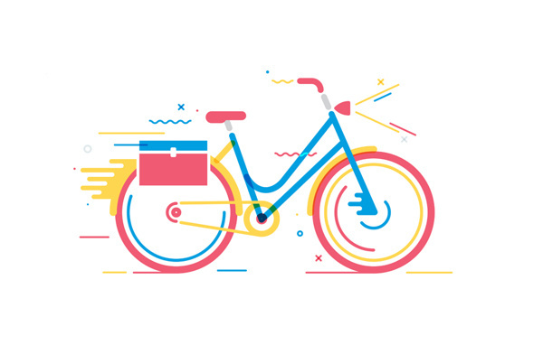 Bicicletas on Behance #vector #bike #bicycle #movement