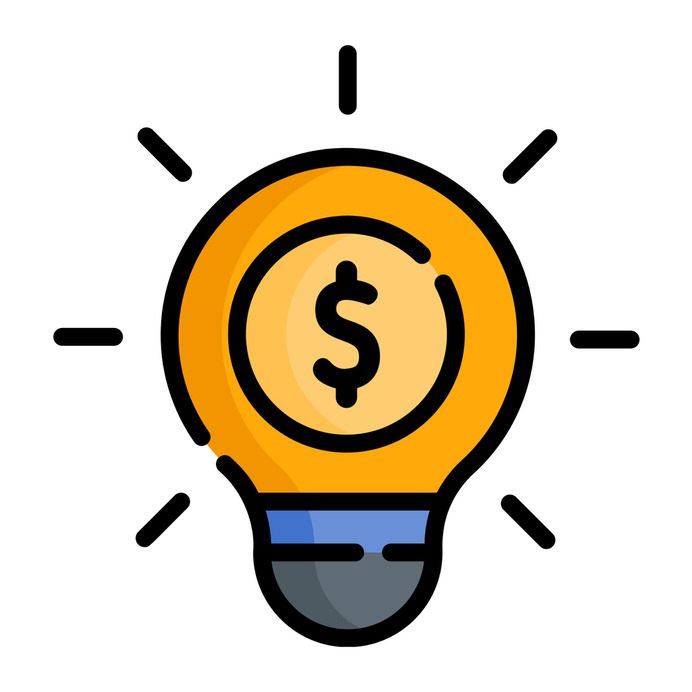 See more icon inspiration related to business and finance, invention, dollar symbol, idea, electricity, light bulb, illumination, business and technology on Flaticon.