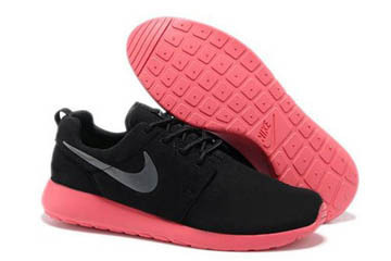 Nike Roshe Run Premium Shoe Black Anthracite Siren red Mens #shoe
