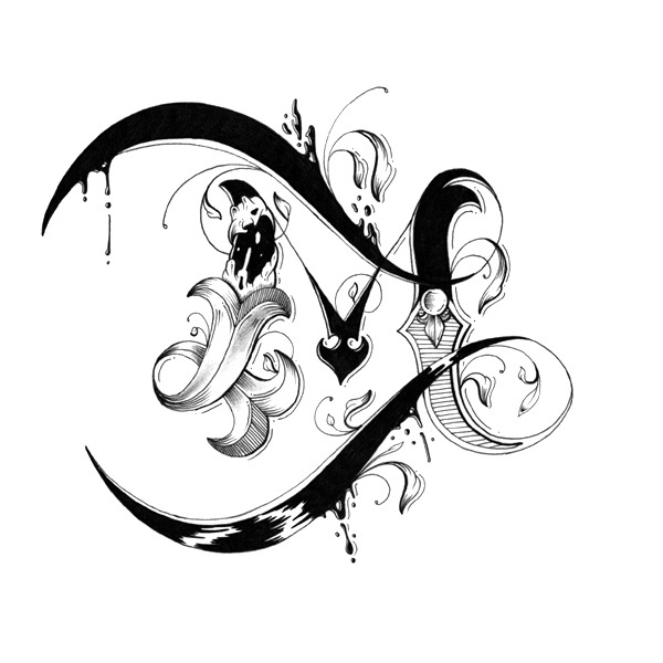 Love Letters Hand Drawn Alphabet on Behance #illustration #lettering #typography