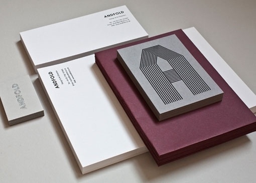 design work life » Andfold Studio Identity #papers #identity #business #andfold