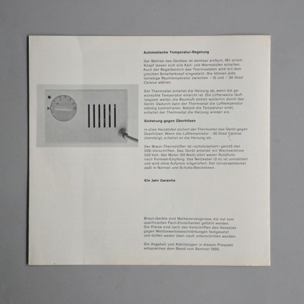 Braun hermolufter H1 brochure Wolfgang Scheitel 1959 via www.dasprogramm.org