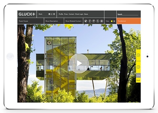 New Work: GLUCK+ #pentagram #web #branding