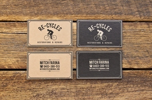 Michael Longton #business #card #design #graphic #bike