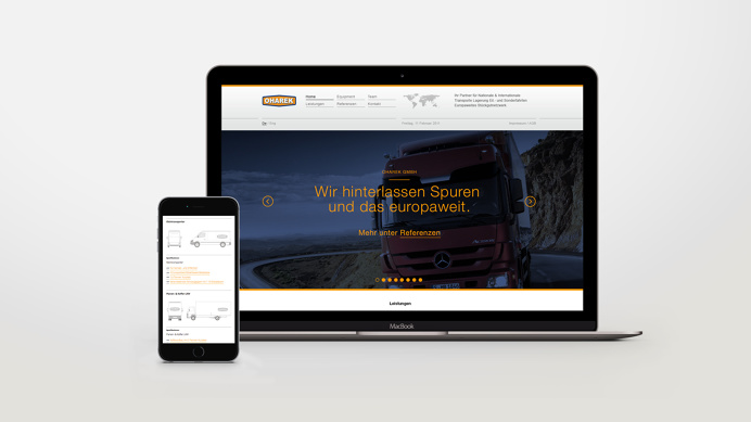 Oharek — Südsolutions Website, Layout, Design, Responsive Design, App