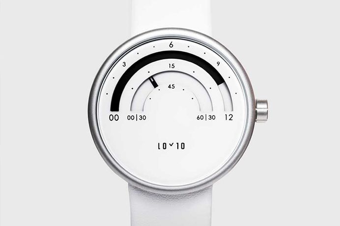 LOYTO Watches - IPPINKA With a more modern, perplexing design, LOYTO has taken the typical analogue watch and turned it into a functional piece of art. With a brilliant white or black backdrop, the watch has two arcs of different sizes on its face.