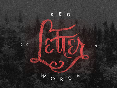RedLetter #lettering #red #typography