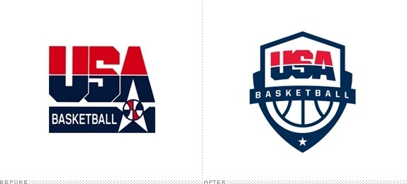 USA Basketball Logo, Before and After #logo #sports #basketball