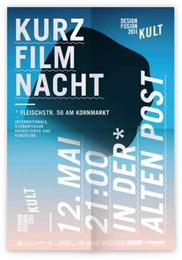 Kurzfilmnacht - bean's taste #design #poster